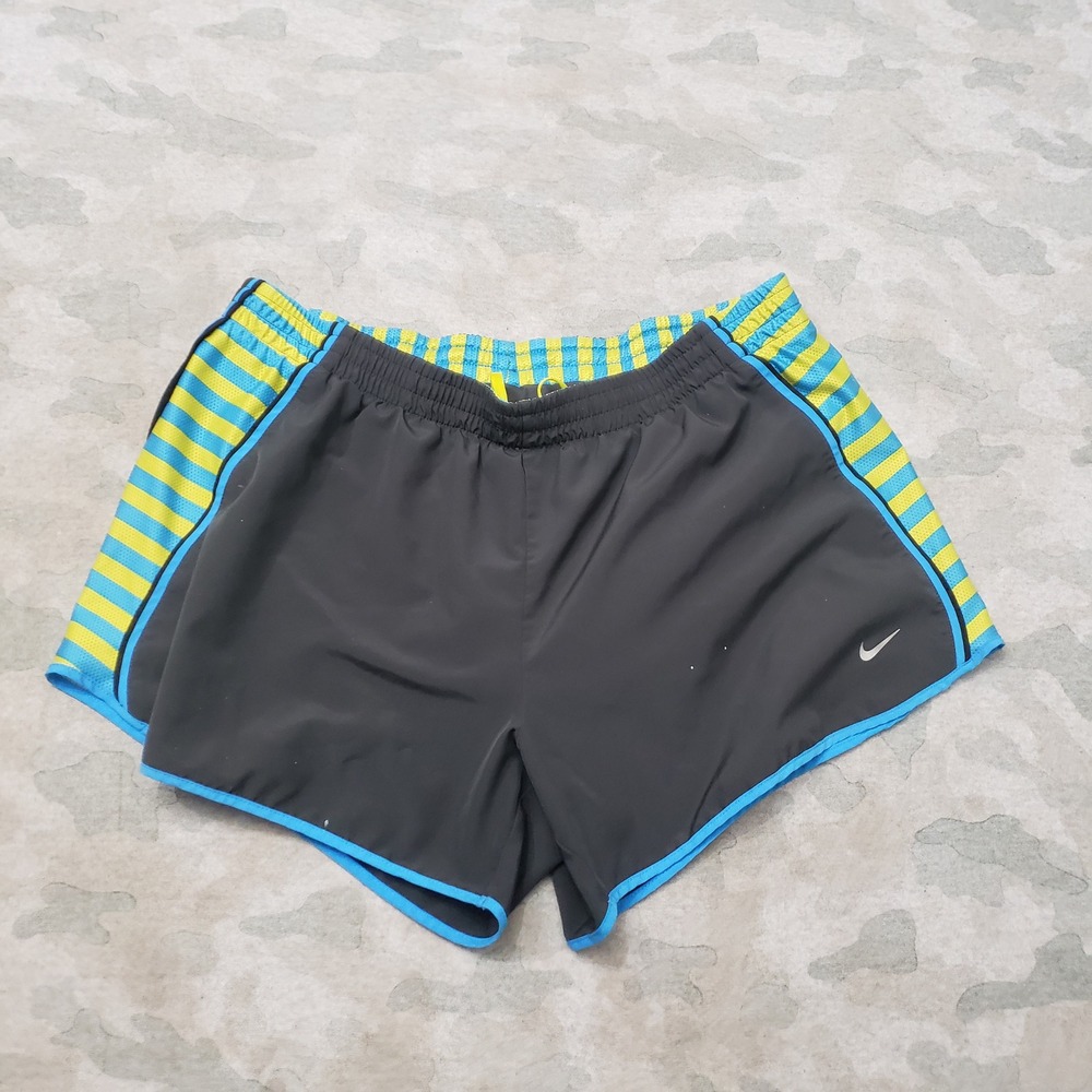 Nike Shorts Womens Large Black Athletic Gym Dri-FIT Running Drawstring Outdoors